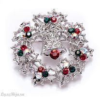 Брошь Moon Paris Christmas MCH-1710-026_4203